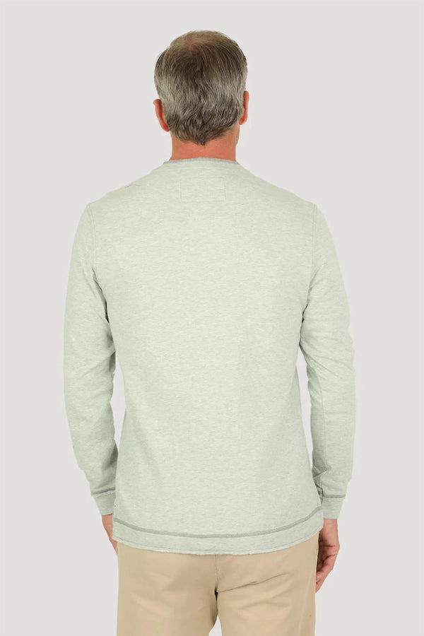 Lux Dream Double-Cotton Long Sleeve Henley