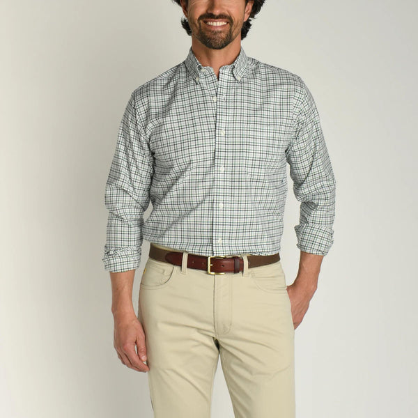 Willis Plaid Cotton Oxford Sport Shirt